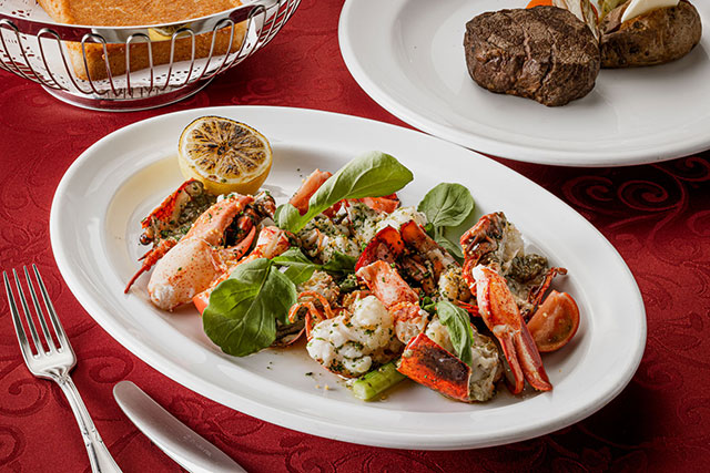 Hawaiian Garlic Lobster&Steak Course